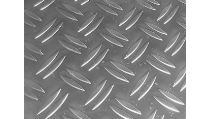 лист алюминиевый рифленый дуэт 1 мм АМг2Н2Р купить в Томске