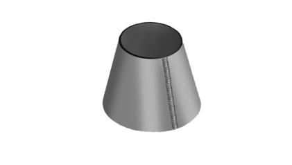 обечайку стальную коническую 1220x720x10 мм Ст3 купить в Томске