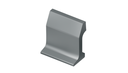 рельсы РК50 стальные контррельсовые 5 м Э76Т купить в Томске