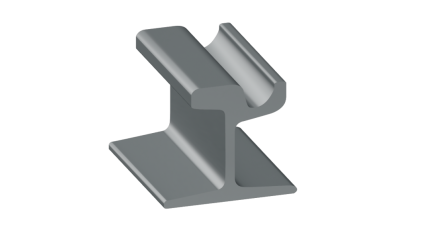 Рельсы РТ60Е стальные трамвайные 19 м Э76 фото рельсы РТ60Е стальные трамвайные 19 м Э76 купить в Томске