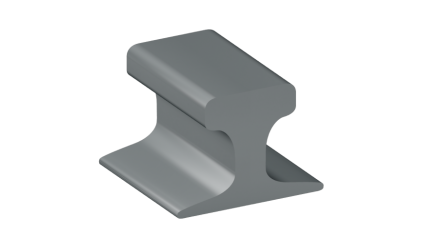 рельсы КР100 стальные крановые 10,5 м К76Ф купить в Томске