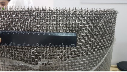 сетку нержавеющую рифленую (канилированную) 15x15 3,6 мм 12Х18Н10Т купить в Томске