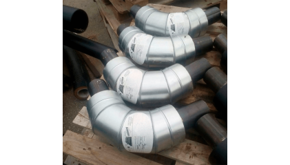 Скорлупа ППУ-ОЦ для отвода 60° 108 мм фото скорлупу ППУ-ОЦ для отвода 60° 108 мм купить в Томске