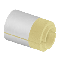 Скорлупа ППУ фольгированная 32x60 мм для труб ГОСТ 30732-2020