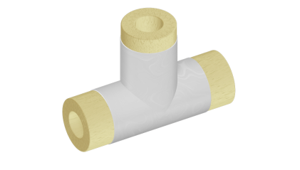 тройник теплоизоляционный минераловатный 108x76 мм купить в Томске