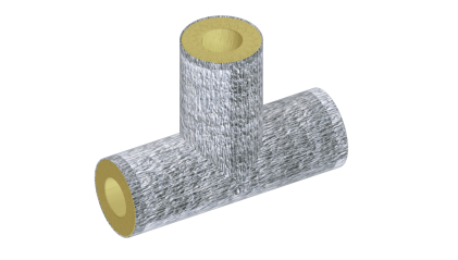 тройник теплоизоляционный минераловатный 133x108 мм купить в Томске