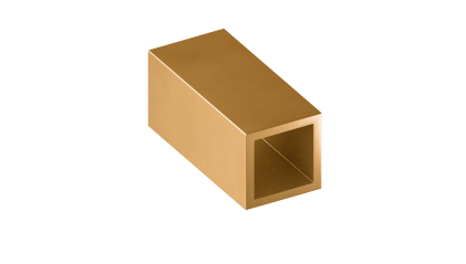 трубу латунную профильную квадратную ДКВНТ 10x10x2 мм ЛС59-1 купить в Томске