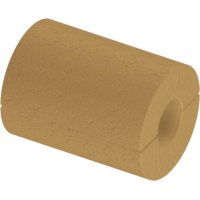 Цилиндр теплоизоляционный базальтовый вырезной без покрытия 108x80x500 мм Г1 Ц 100 ГОСТ 23208-2022