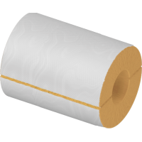 Цилиндр теплоизоляционный минераловатный вырезной оцинкованный 1020x100x500 мм НГ Ц 100 ГОСТ 23208-2022