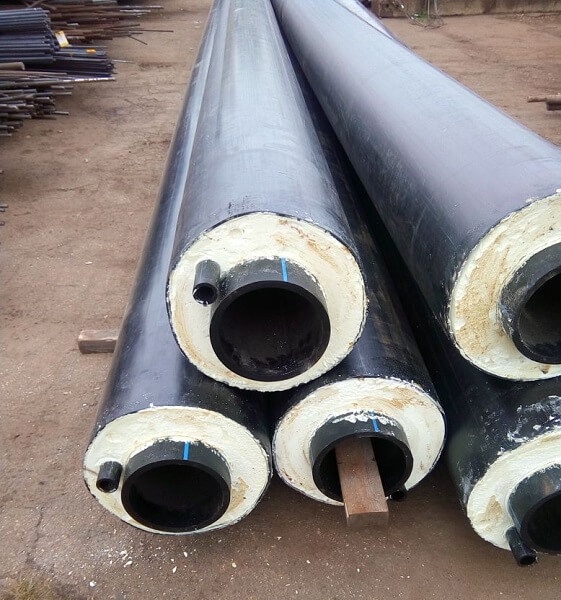 Концевой элемент Б/Ш в ППУ-ПЭ изоляции 1 типа 108x4 мм Ст20 ГОСТ 30732-2020 фото